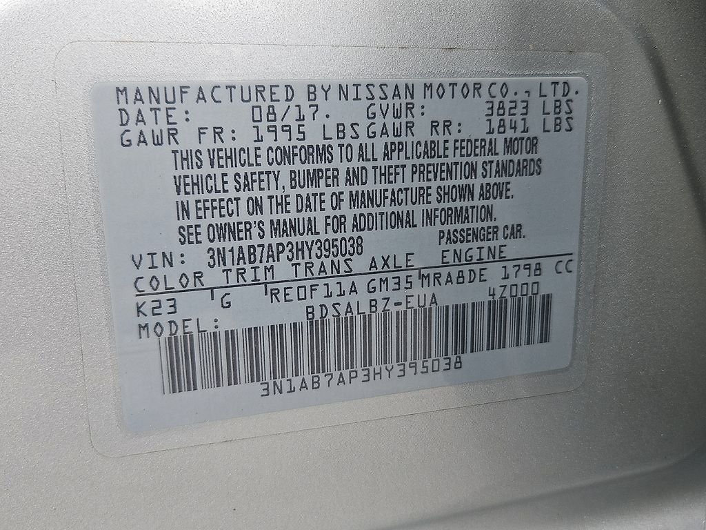 2017 Nissan Sentra S