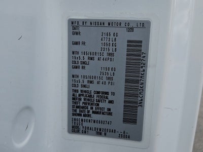 2021 Nissan NV200 S