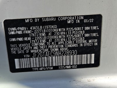 2022 Subaru Crosstrek Premium