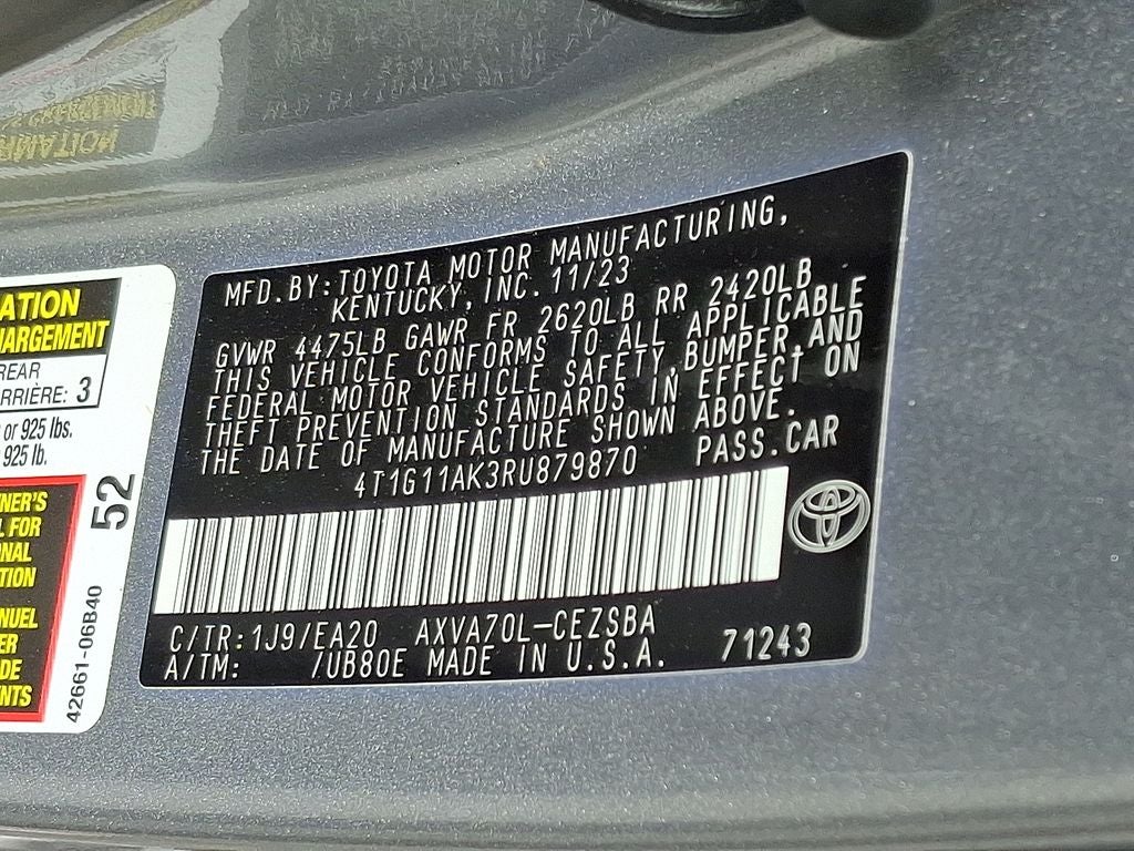 2024 Toyota Camry SE