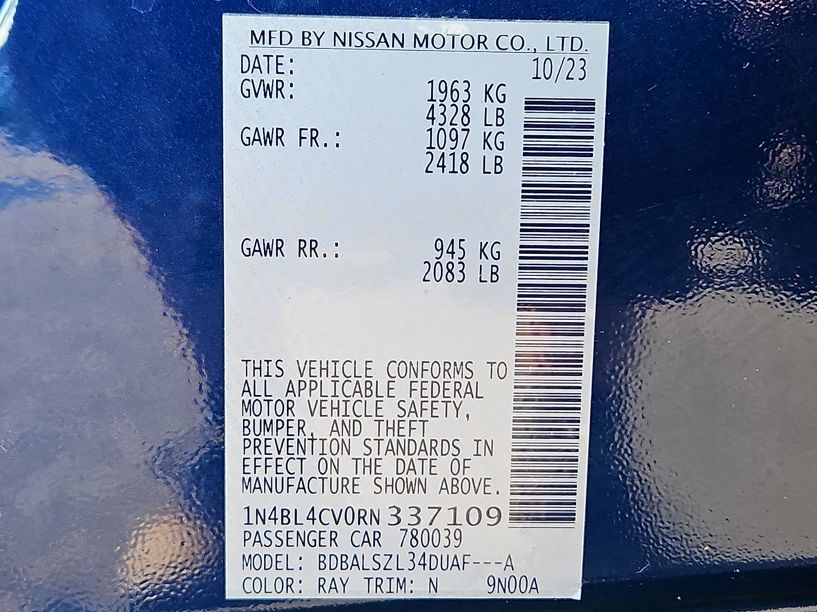 2024 Nissan Altima 2.5 SR