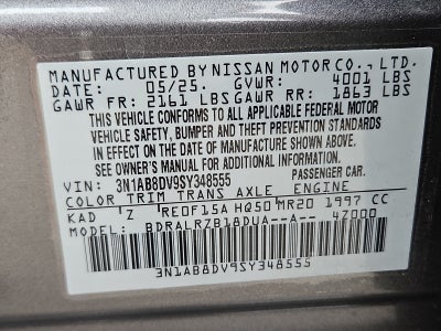 2025 Nissan Sentra SR