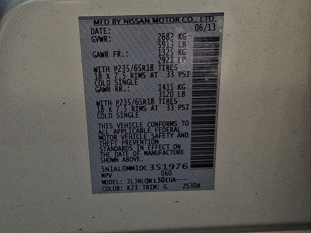 2013 INFINITI JX35 Base