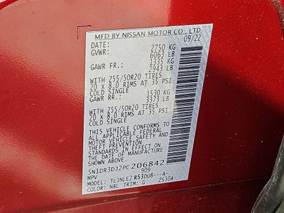 2023 Nissan Pathfinder Platinum