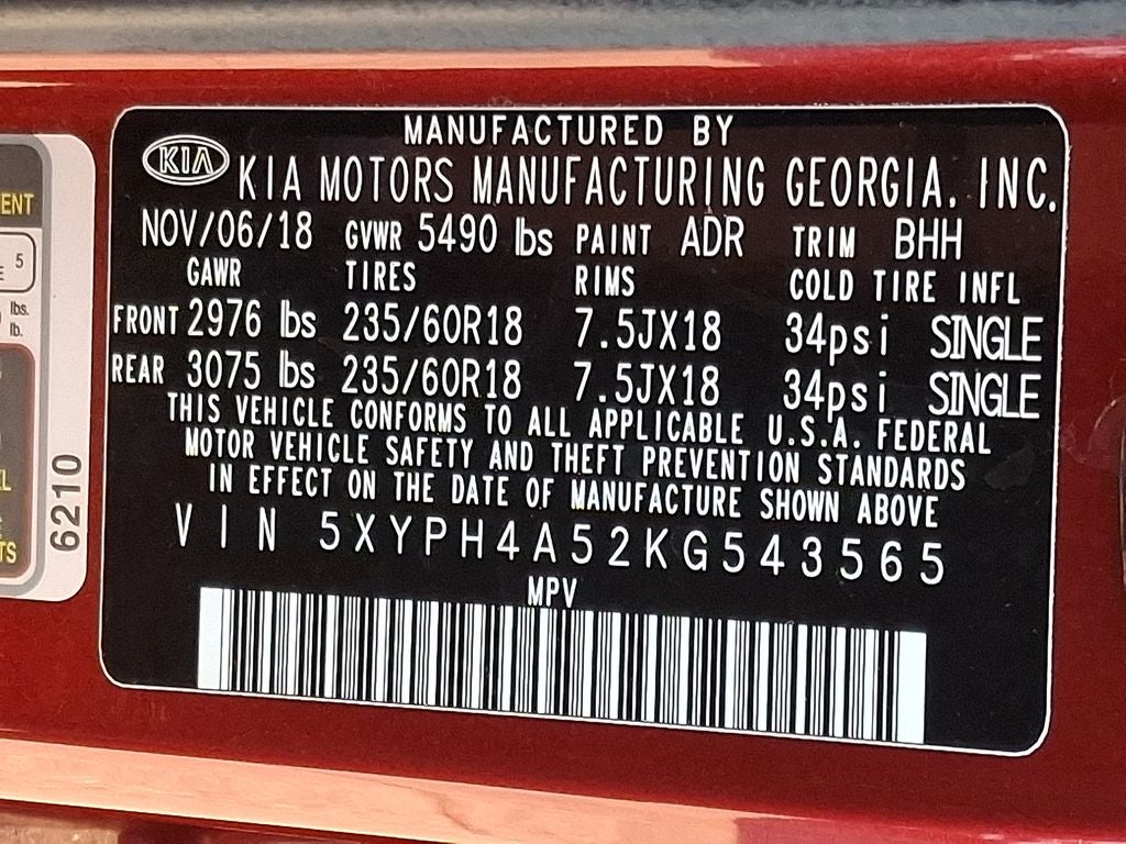 2019 Kia Sorento EX V6