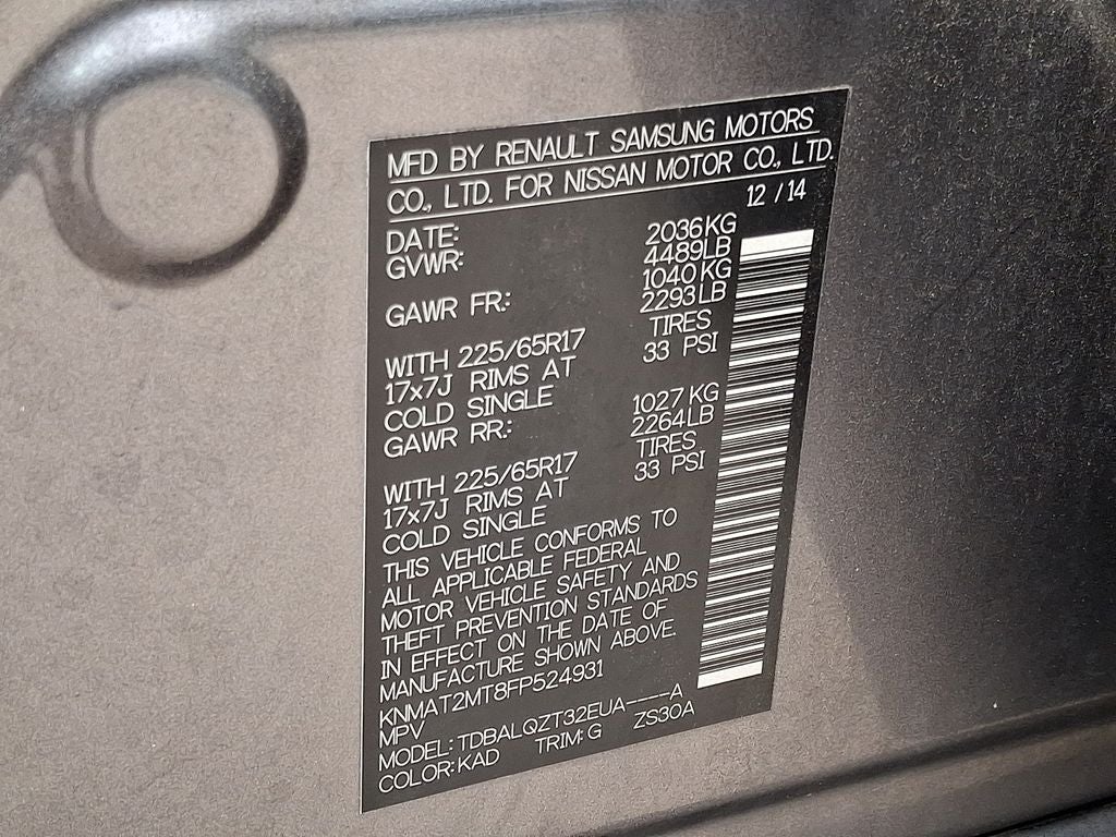 2015 Nissan Rogue SV