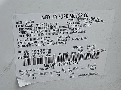 2018 Ford Ecosport SE