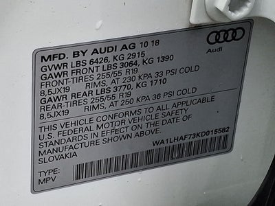 2019 Audi Q7 Premium Plus