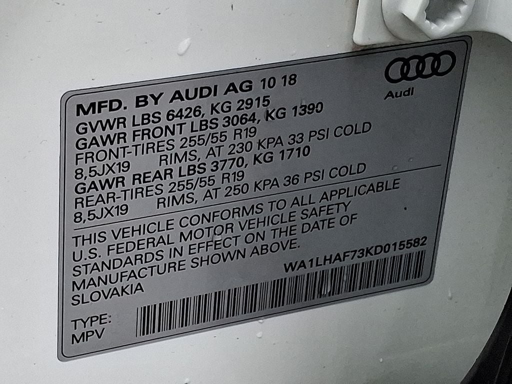 2019 Audi Q7 Premium Plus