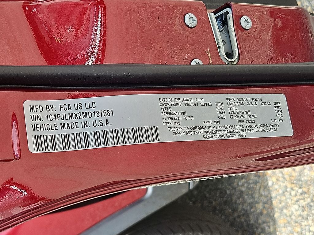 2021 Jeep Cherokee 80th Anniversary FWD