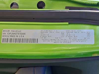 2026 Jeep Wrangler WRANGLER 2-DOOR SPORT