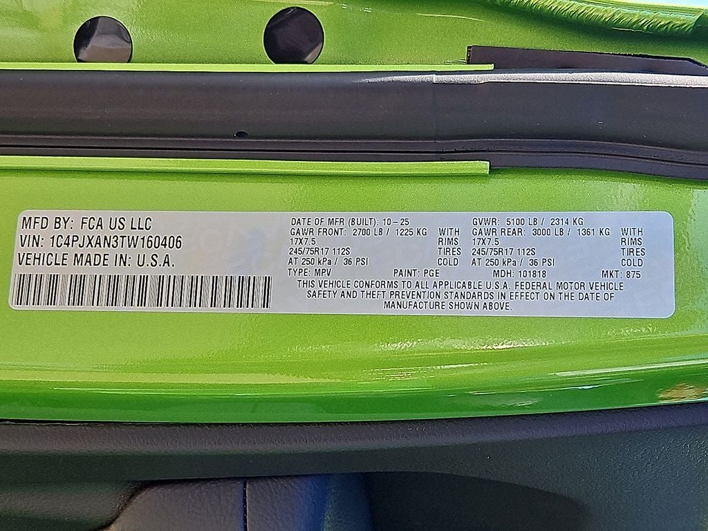 2026 Jeep Wrangler WRANGLER 2-DOOR SPORT