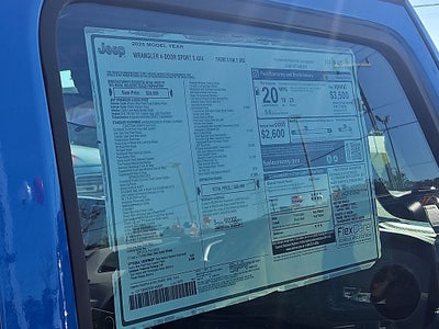 2025 Jeep Wrangler WRANGLER 4-DOOR SPORT S