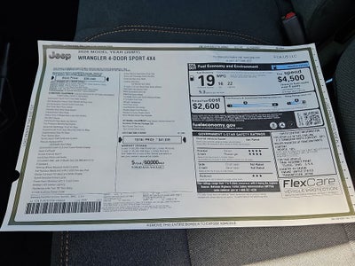 2026 Jeep Wrangler WRANGLER 4-DOOR SPORT