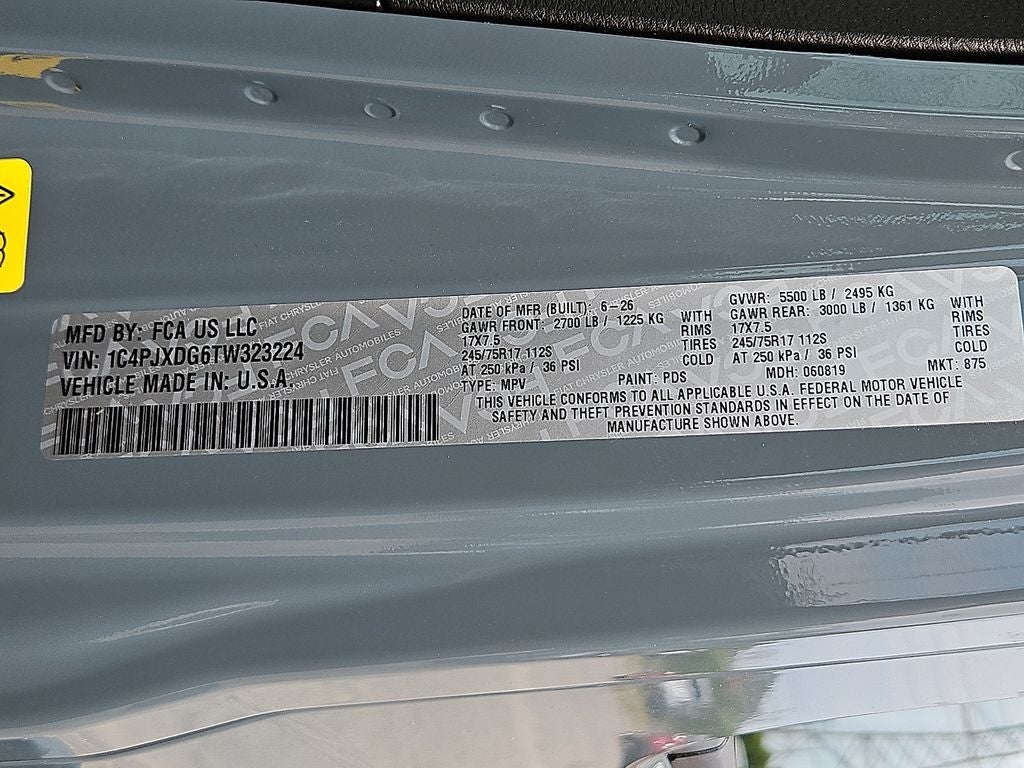 2026 Jeep Wrangler WRANGLER 4-DOOR SPORT