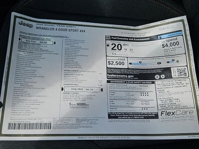 2026 Jeep Wrangler WRANGLER 4-DOOR SPORT