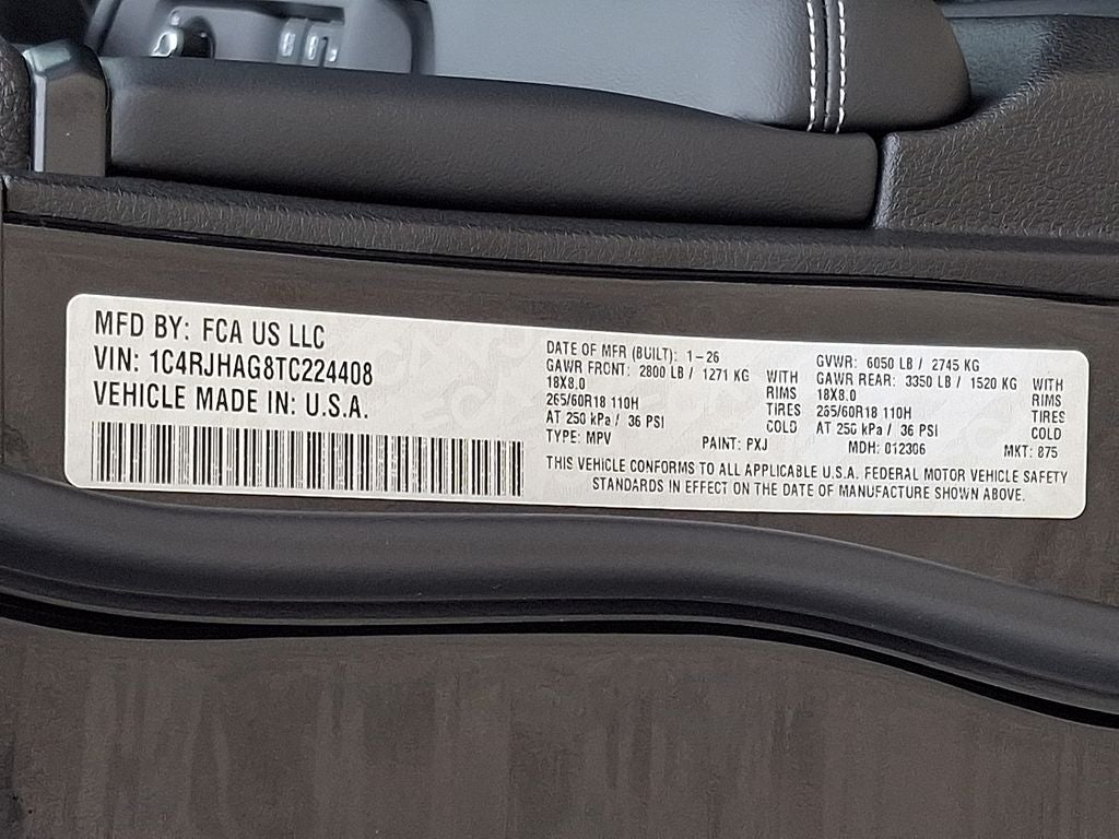 2026 Jeep Grand Cherokee GRAND CHEROKEE LAREDO 4X4