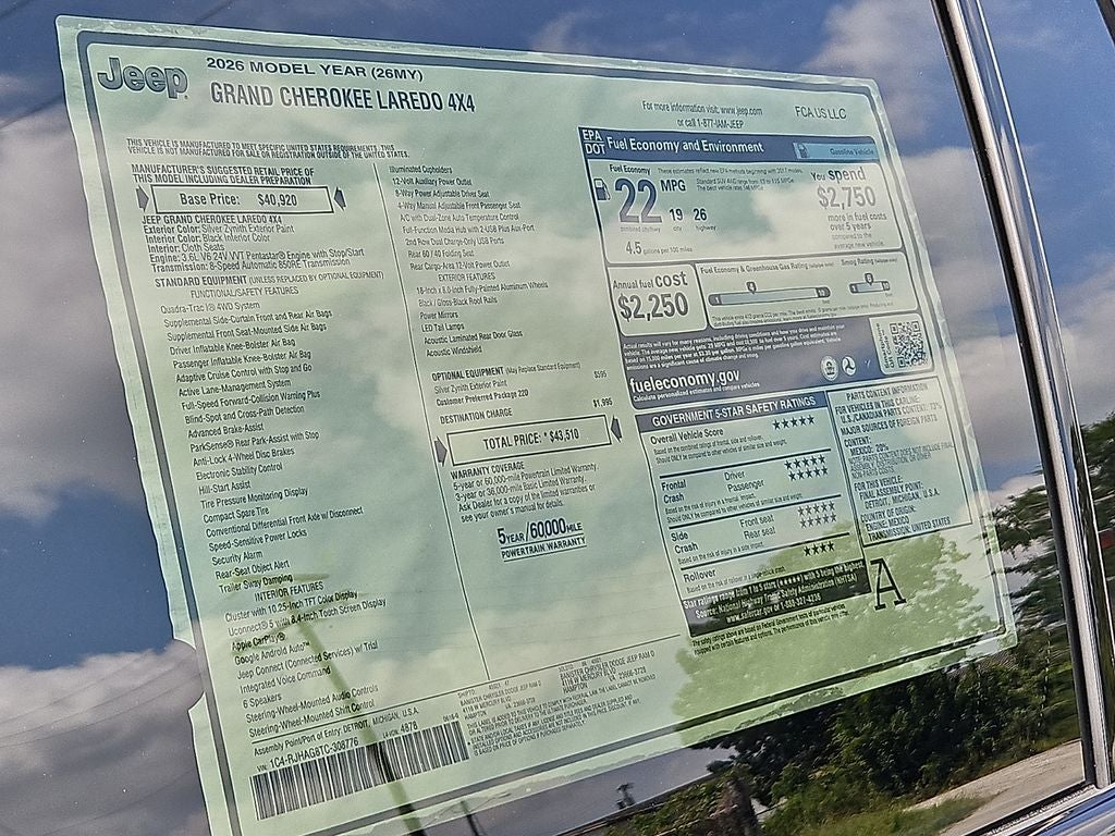 2026 Jeep Grand Cherokee GRAND CHEROKEE LAREDO 4X4