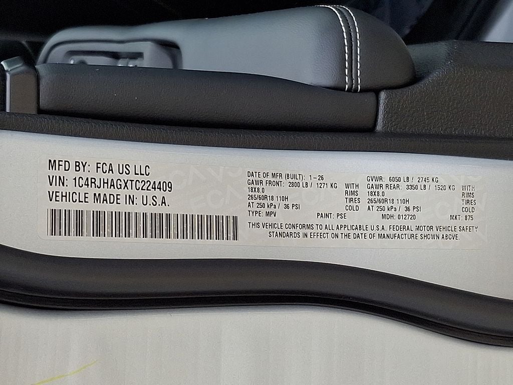 2026 Jeep Grand Cherokee GRAND CHEROKEE LAREDO 4X4