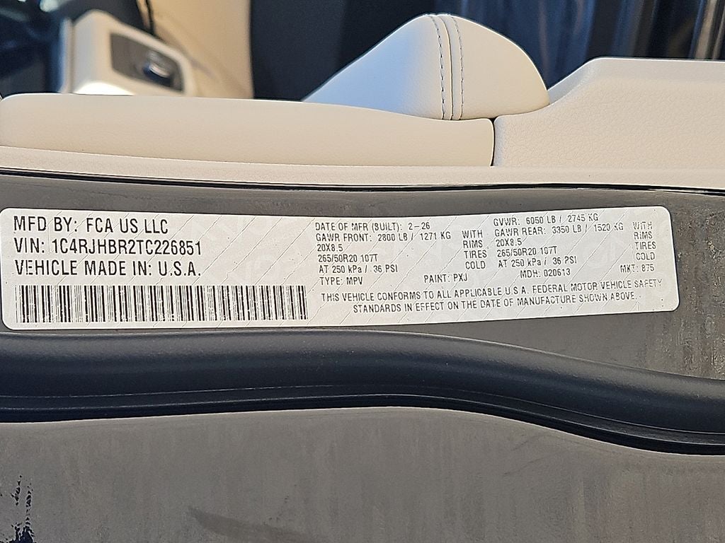 2026 Jeep Grand Cherokee GRAND CHEROKEE LIMITED 4X4