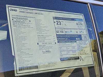 2026 Jeep Grand Cherokee GRAND CHEROKEE LIMITED 4X4