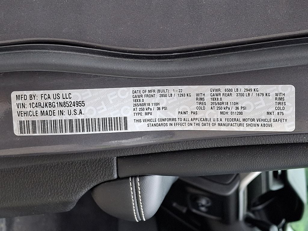2022 Jeep Grand Cherokee L Limited 4x4