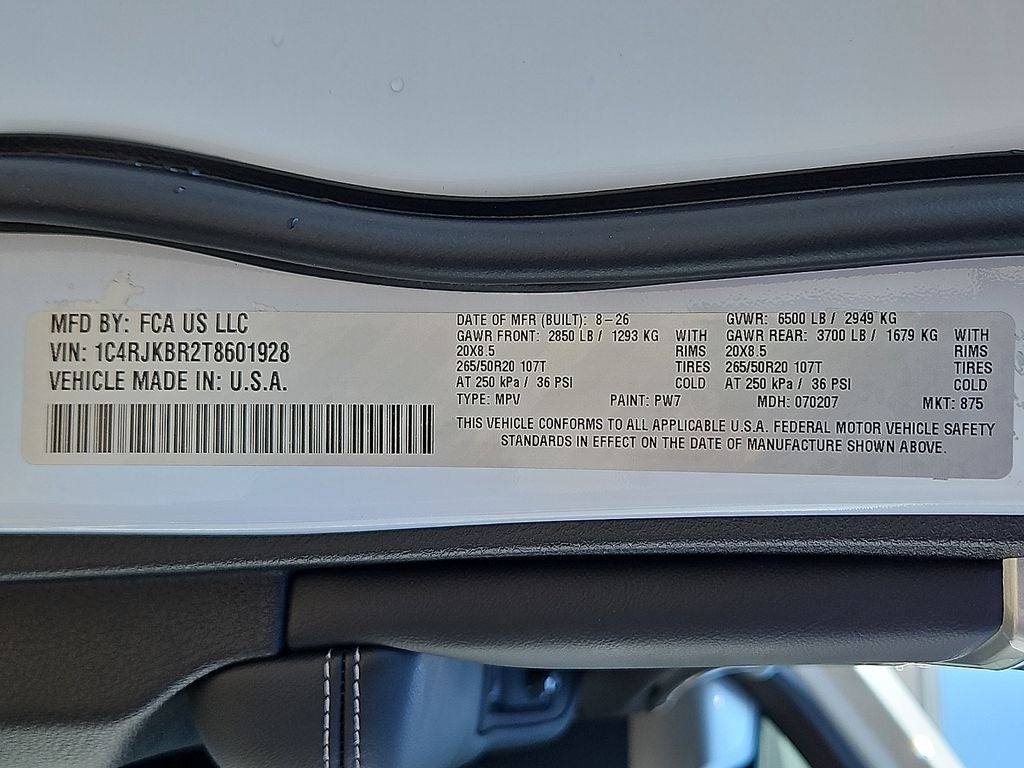 2026 Jeep Grand Cherokee GRAND CHEROKEE L LIMITED 4X4