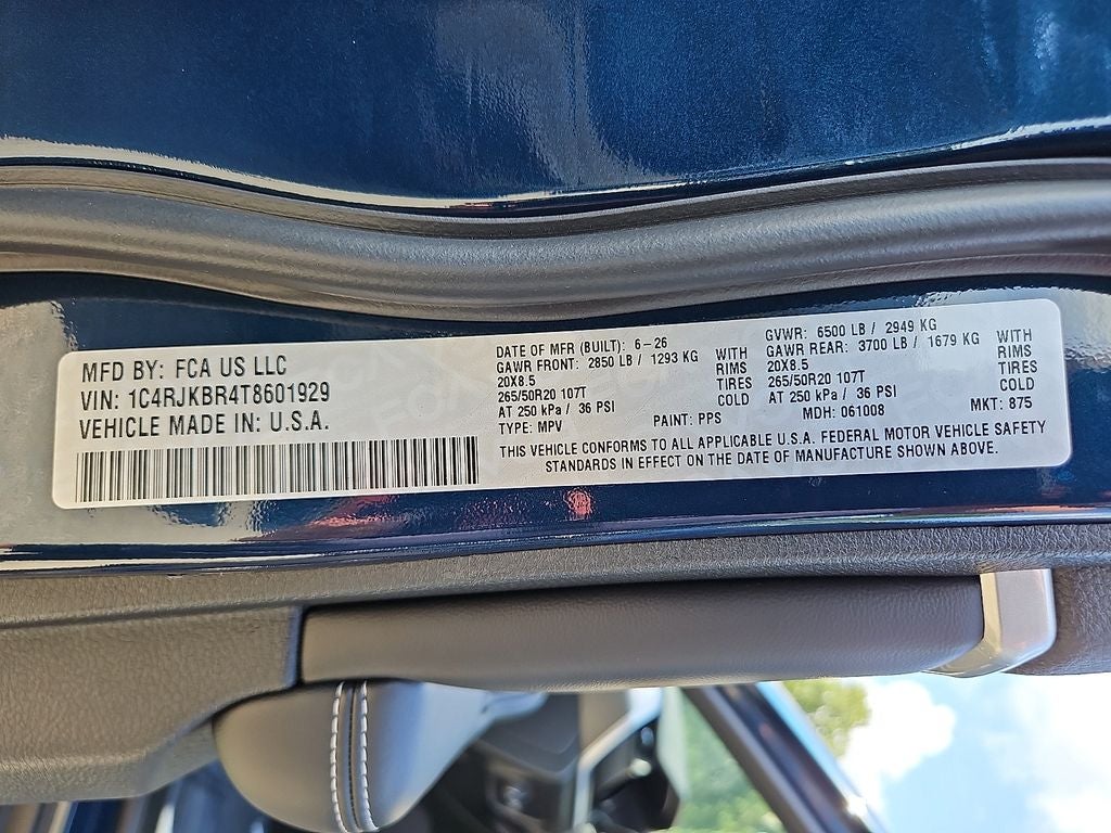 2026 Jeep Grand Cherokee GRAND CHEROKEE L LIMITED 4X4