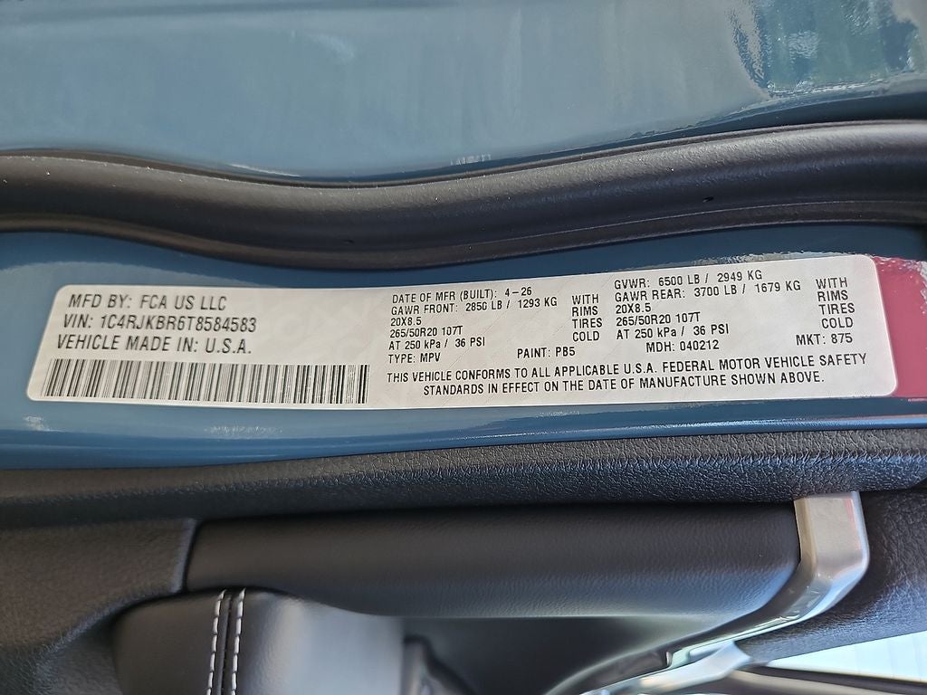 2026 Jeep Grand Cherokee GRAND CHEROKEE L LIMITED 4X4