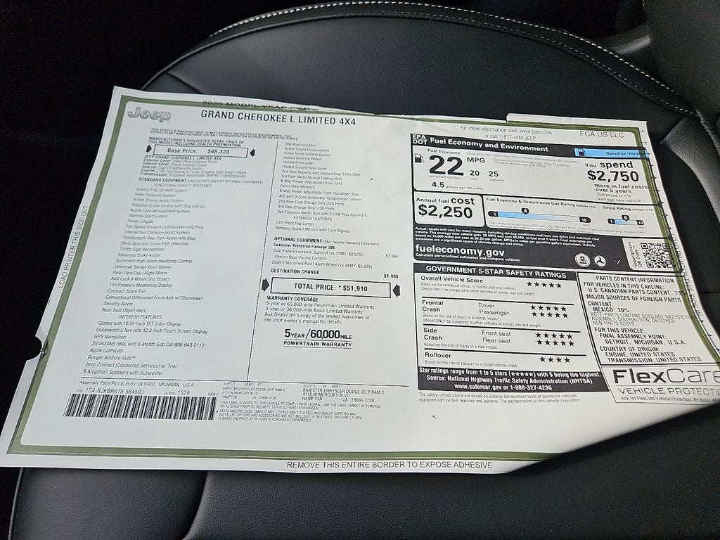 2026 Jeep Grand Cherokee GRAND CHEROKEE L LIMITED 4X4