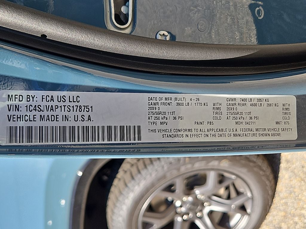2026 Jeep Grand Wagoneer GRAND WAGONEER UPLAND 4X4