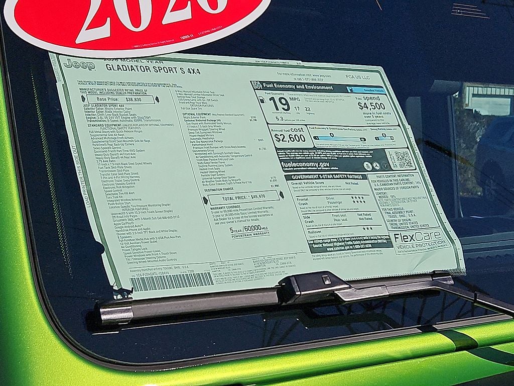 2026 Jeep Gladiator GLADIATOR SPORT S 4X4