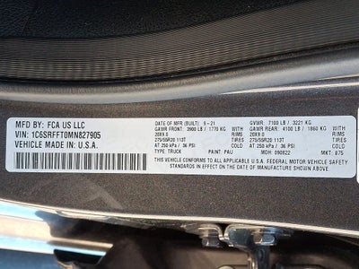 2021 RAM 1500 Big Horn Crew Cab 4x4 5'7' Box