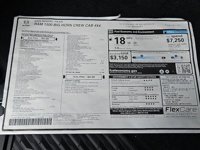 2026 RAM Ram 1500 RAM 1500 BIG HORN CREW CAB 4X4 5'7' BOX
