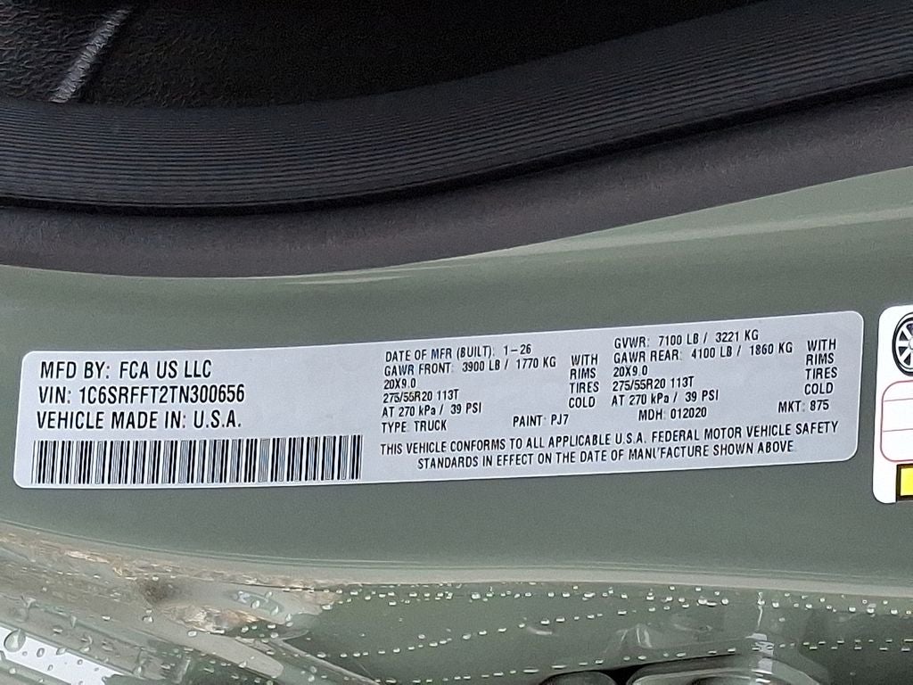 2026 RAM Ram 1500 RAM 1500 BIG HORN CREW CAB 4X4 5'7' BOX