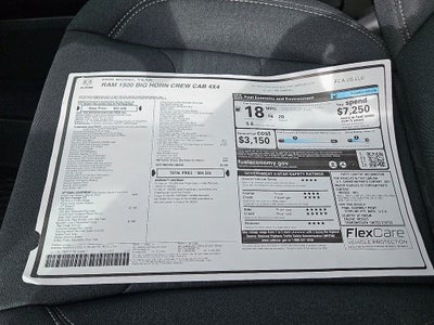 2026 RAM Ram 1500 RAM 1500 BIG HORN CREW CAB 4X4 5'7' BOX