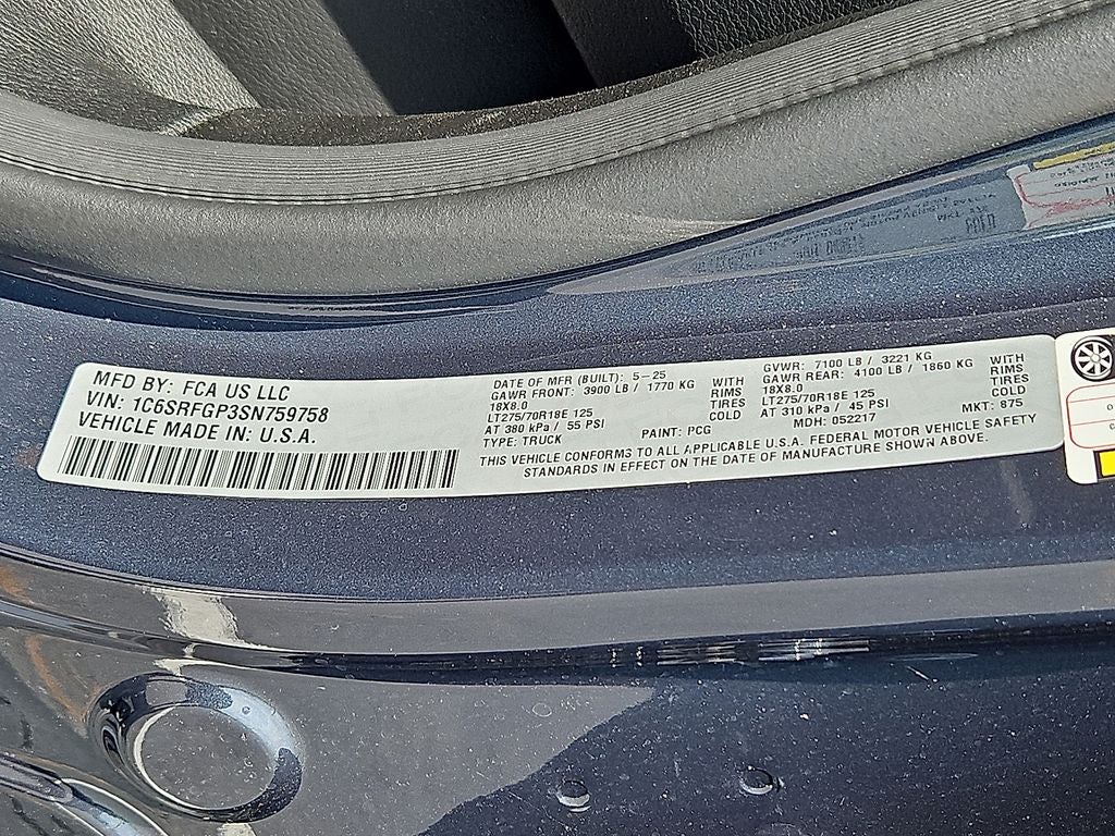 2025 RAM Ram 1500 RAM 1500 WARLOCK CREW CAB 4X4 5'7' BOX