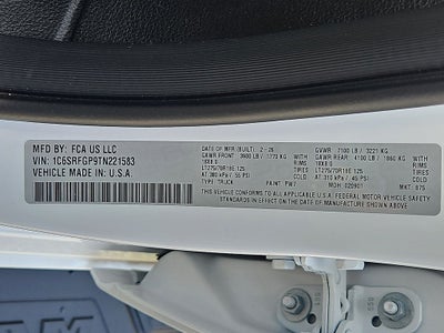 2026 RAM Ram 1500 RAM 1500 WARLOCK CREW CAB 4X4 5'7' BOX