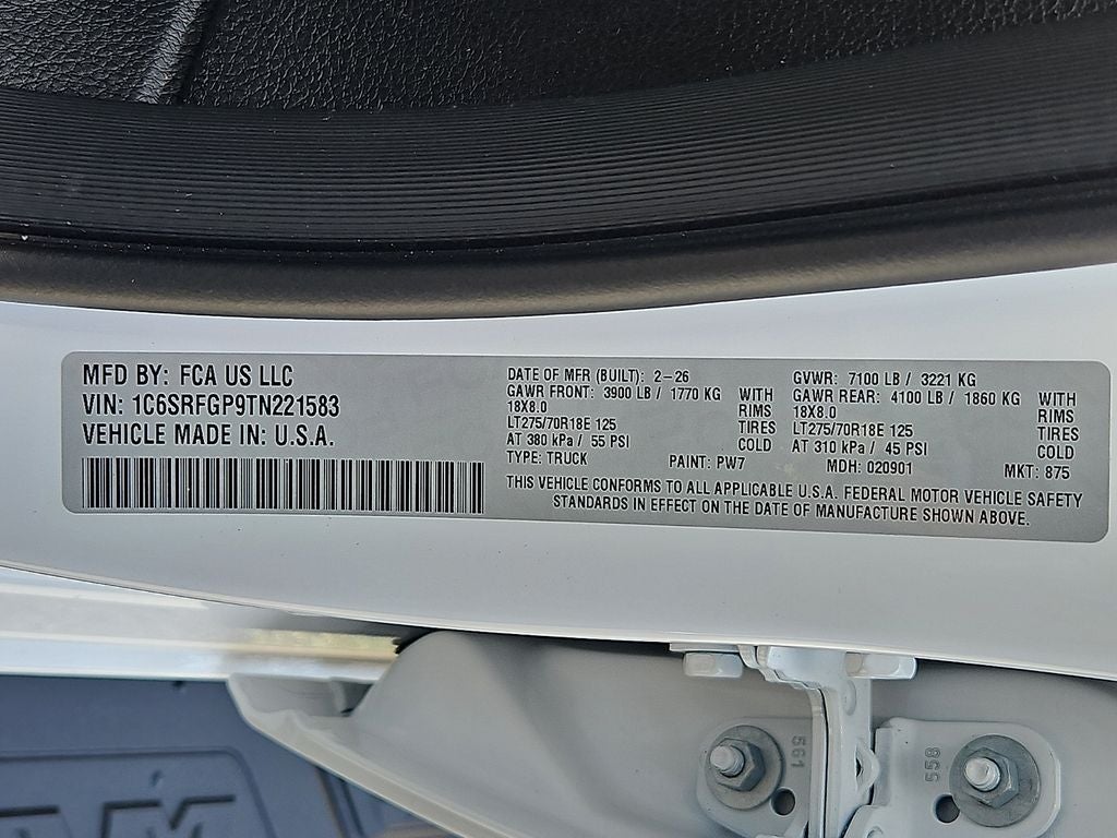 2026 RAM Ram 1500 RAM 1500 WARLOCK CREW CAB 4X4 5'7' BOX