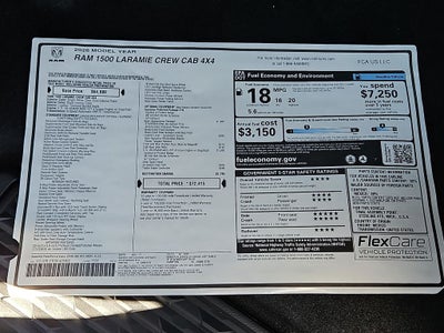 2026 RAM Ram 1500 RAM 1500 LARAMIE CREW CAB 4X4 5'7' BOX