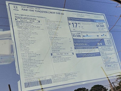 2027 RAM Ram 1500 RAM 1500 TUNGSTEN CREW CAB 4X4 5'7' BOX