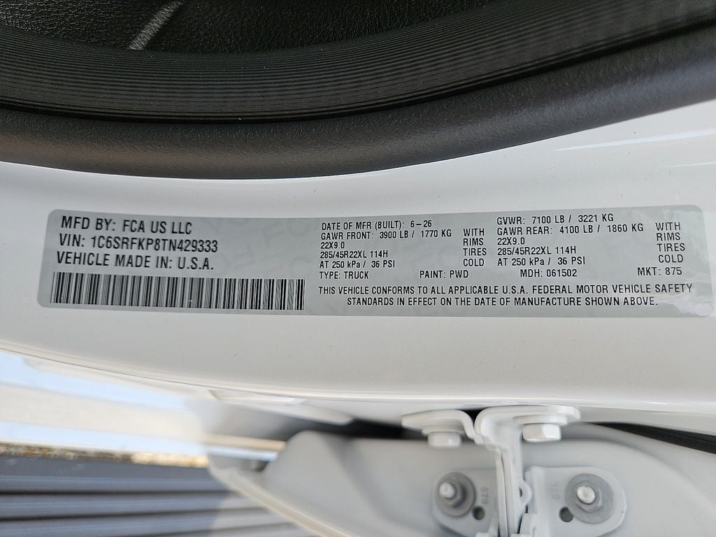2026 RAM Ram 1500 RAM 1500 TUNGSTEN CREW CAB 4X4