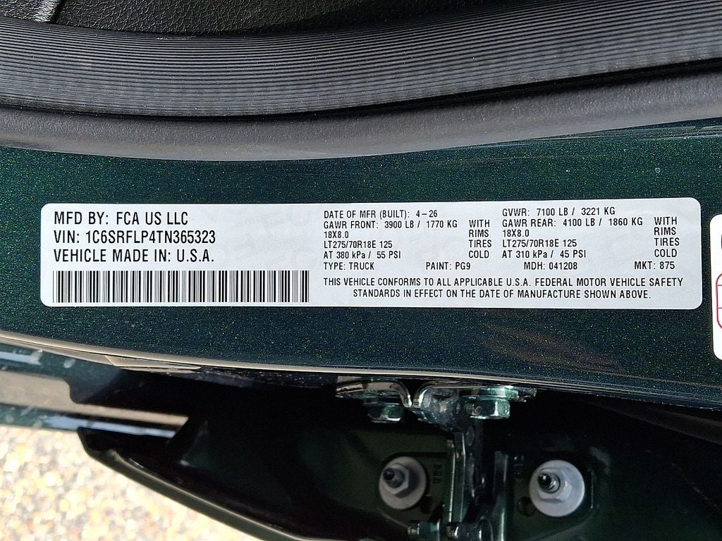 2026 RAM Ram 1500 RAM 1500 REBEL CREW CAB 4X4 5'7' BOX