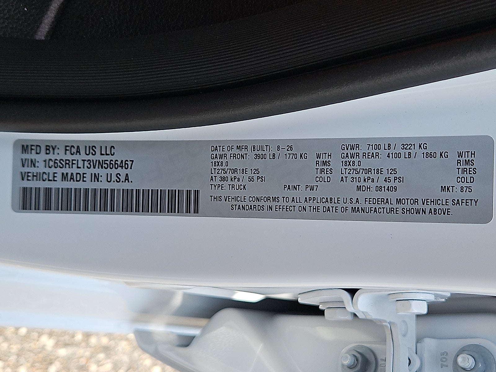 2027 RAM Ram 1500 RAM 1500 REBEL CREW CAB 4X4 5'7' BOX