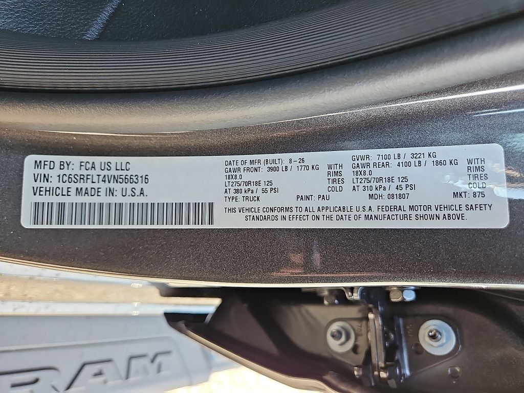 2027 RAM Ram 1500 RAM 1500 REBEL CREW CAB 4X4 5'7' BOX