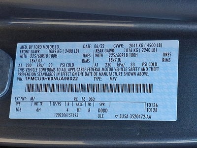 2022 Ford Escape SEL