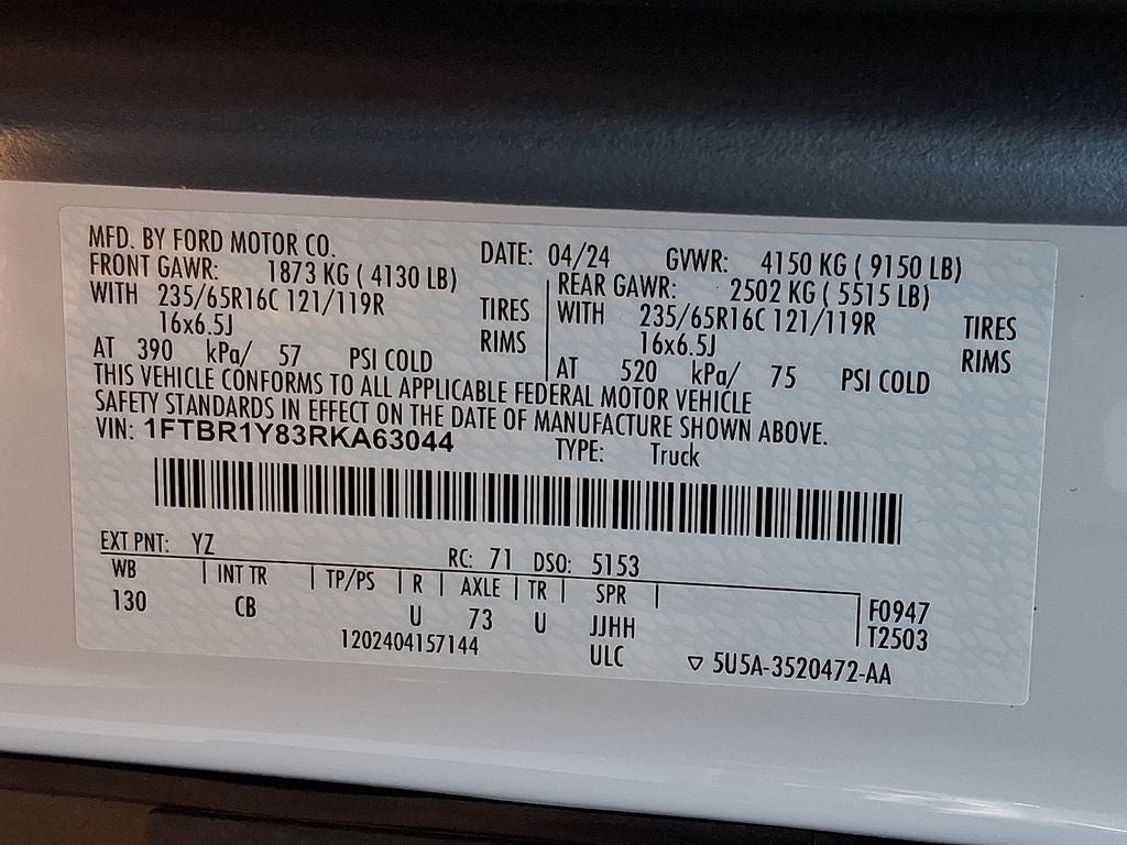 2024 Ford Transit-250 Cargo Van Base