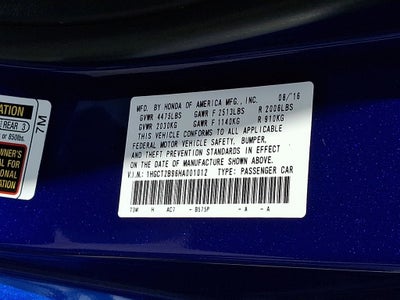 2017 Honda Accord EX-L V6