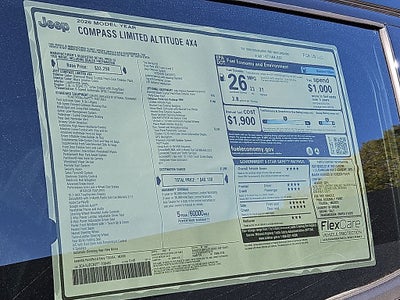 2026 Jeep Compass COMPASS LIMITED ALTITUDE 4X4