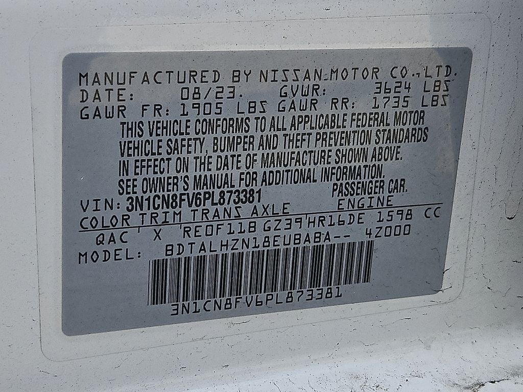 2023 Nissan Versa 1.6 SR Xtronic CVT